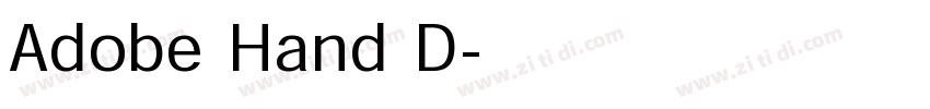 Adobe Hand D字体转换